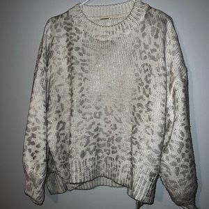 And the Why Silver Foil Sweater size M/L